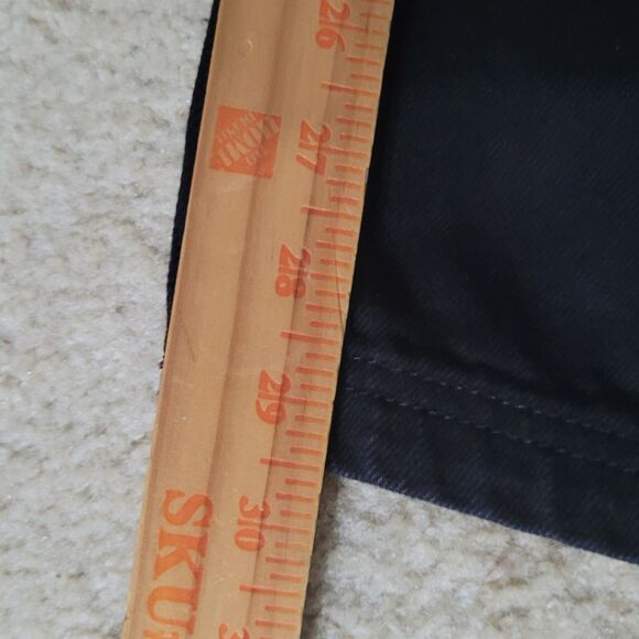 NWOT Adidas Adibreak Denim Two-In-One Jeans Womens 32 Black White Baggy Skater - Picture 7 of 16